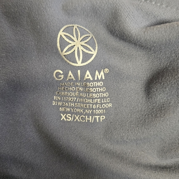 GAIAM NWT light blue women's XS leggings - Picture 2 of 6